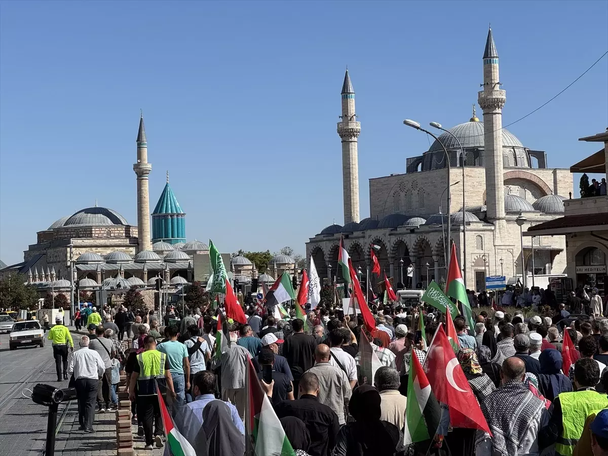 konyada filistin icin destek yuruyusu duzenlendi EvYz9xL1