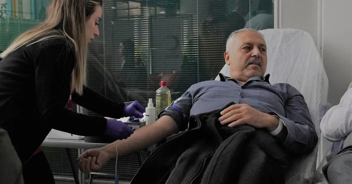 Ankara Keçiören’de Kızılay’a kan bağışı desteği