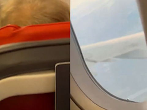 Istanbul ucaginda panik anlari firtinaya havada yakalandilar VFLyQtuN
